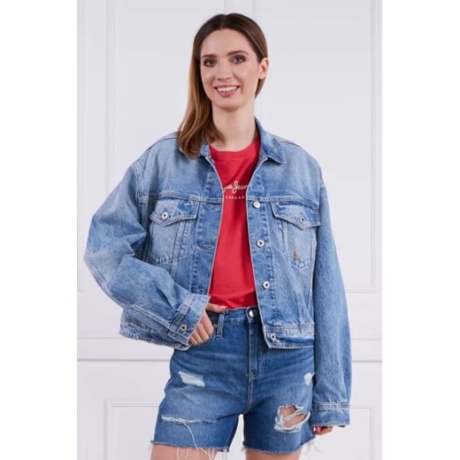 Pepe Jeans London Kurtka jeansowa TURNER RAINBOW | Regular Fit ze sklepu Gomez Fashion Store w kategorii Kurtki damskie - zdjęcie 172967993