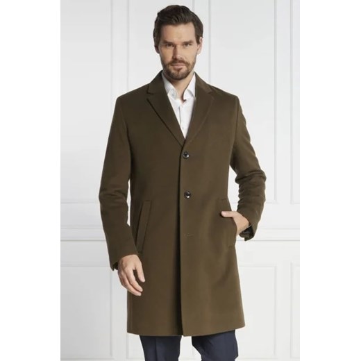 BOSS BLACK Wełniany płaszcz H-Hyde-C-224 50 wyprzedaż Gomez Fashion Store