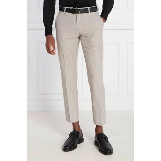BOSS BLACK Spodnie H-Genius-242 | Slim Fit | z dodatkiem wełny 48 Gomez Fashion Store