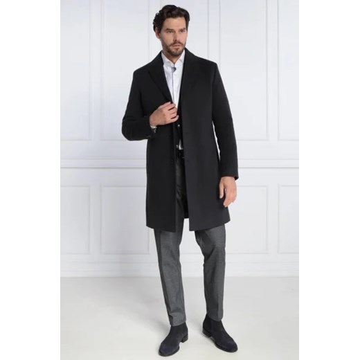BOSS BLACK Wełniany płaszcz H-Hyde-C-224 ze sklepu Gomez Fashion Store w kategorii Płaszcze męskie - zdjęcie 172968372