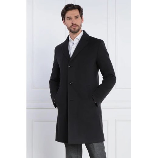 BOSS BLACK Wełniany płaszcz H-Hyde-C-224 58 okazyjna cena Gomez Fashion Store