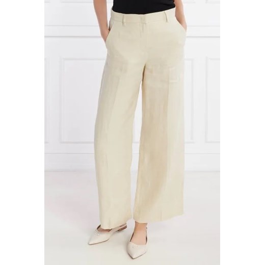 Weekend MaxMara Lniane spodnie MALIZIA | Loose fit ze sklepu Gomez Fashion Store w kategorii Spodnie damskie - zdjęcie 172968914