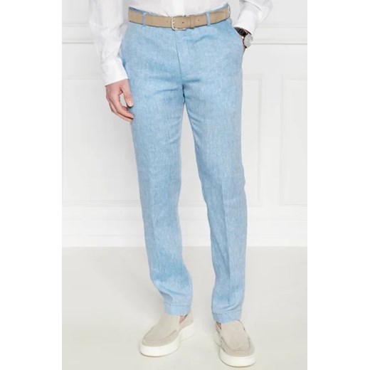 Joop! Lniane spodnie JT-18Hank | Slim Fit ze sklepu Gomez Fashion Store w kategorii Spodnie męskie - zdjęcie 172969281