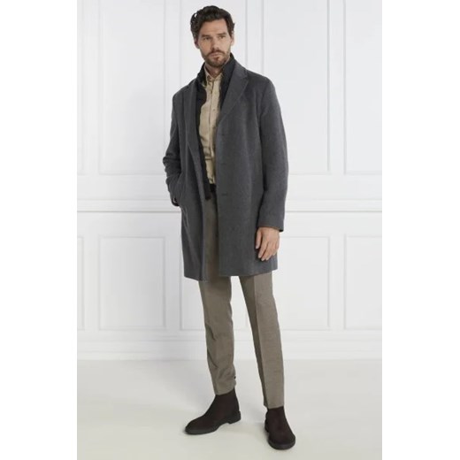 BOSS BLACK Wełniany płaszcz 2w1 H Hyde Bib 56 okazyjna cena Gomez Fashion Store