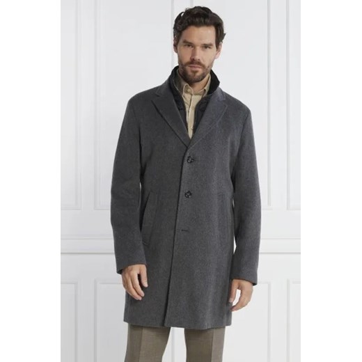 BOSS BLACK Wełniany płaszcz 2w1 H Hyde Bib 56 promocyjna cena Gomez Fashion Store