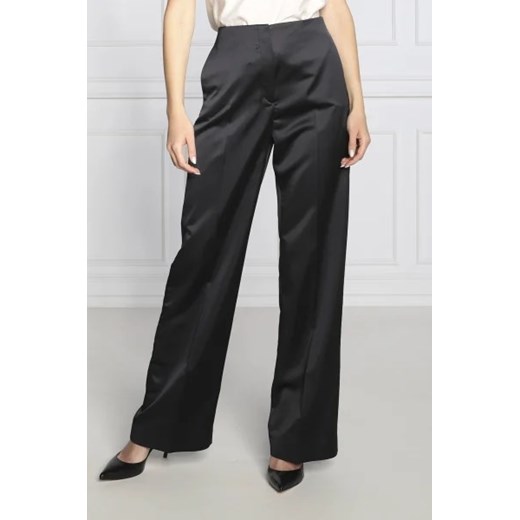 Calvin Klein Satynowe spodnie | Regular Fit Calvin Klein 36 okazja Gomez Fashion Store