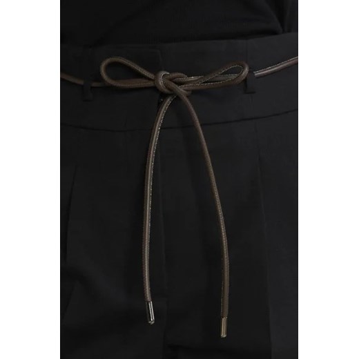 Peserico Wełniane spodnie z paskiem | Straight fit Peserico 40 wyprzedaż Gomez Fashion Store