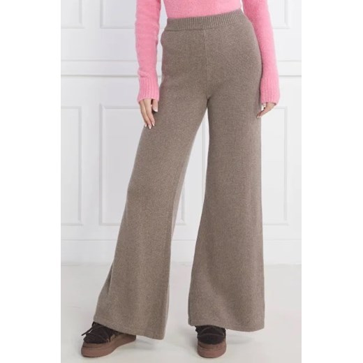 Beatrice B Spodnie dzianinowe | flare fit | z dodatkiem wełny i kaszmiru ze sklepu Gomez Fashion Store w kategorii Spodnie damskie - zdjęcie 172970480