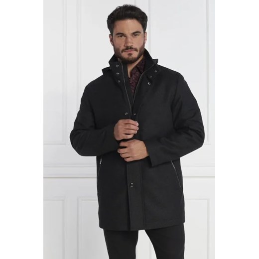 BOSS BLACK Wełniany płaszcz H-Camron-234 ze sklepu Gomez Fashion Store w kategorii Płaszcze męskie - zdjęcie 172970781