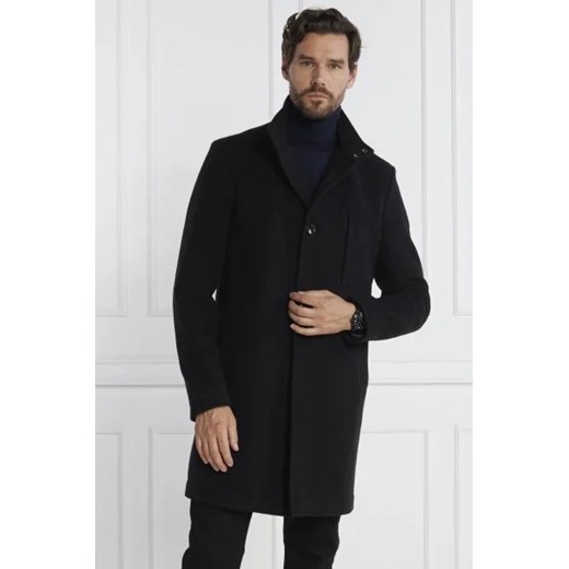 BOSS BLACK Wełniany płaszcz H Hyde Standup C ze sklepu Gomez Fashion Store w kategorii Płaszcze męskie - zdjęcie 172971681