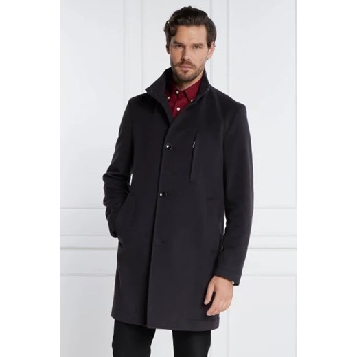 BOSS BLACK Wełniany płaszcz H Hyde Standup C ze sklepu Gomez Fashion Store w kategorii Płaszcze męskie - zdjęcie 172972424
