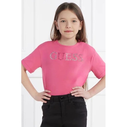 Guess T-shirt | Regular Fit ze sklepu Gomez Fashion Store w kategorii Bluzki dziewczęce - zdjęcie 172972661