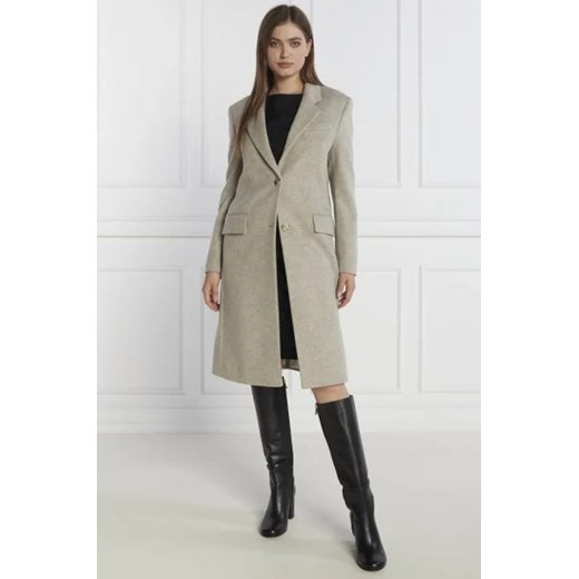 BOSS BLACK Wełniany płaszcz Catara | z dodatkiem kaszmiru ze sklepu Gomez Fashion Store w kategorii Płaszcze damskie - zdjęcie 172972730