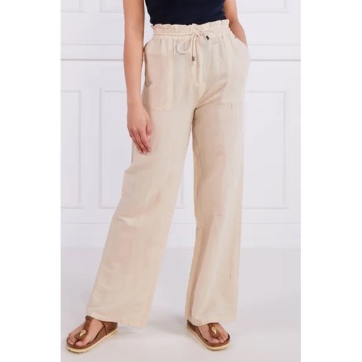 Pepe Jeans London Lniane spodnie CLOE | Loose fit ze sklepu Gomez Fashion Store w kategorii Spodnie damskie - zdjęcie 172973944