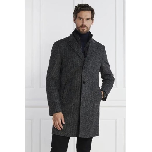 BOSS BLACK Płaszcz 2w1 H Hyde J Bib | z dodatkiem wełny ze sklepu Gomez Fashion Store w kategorii Płaszcze męskie - zdjęcie 172975182