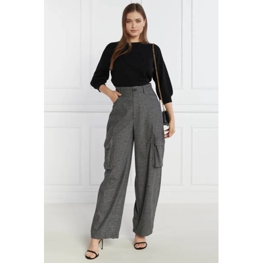 Pinko Spodnie | flare fit | z dodatkiem wełny Pinko 38 okazja Gomez Fashion Store