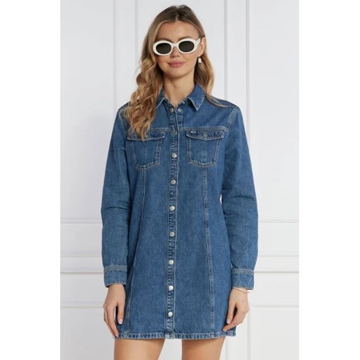 Tommy Jeans Sukienka ALINE LS | denim ze sklepu Gomez Fashion Store w kategorii Sukienki - zdjęcie 172976391