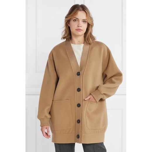 Weekend MaxMara Płaszcz ZELMA | z dodatkiem wełny ze sklepu Gomez Fashion Store w kategorii Swetry damskie - zdjęcie 172976684