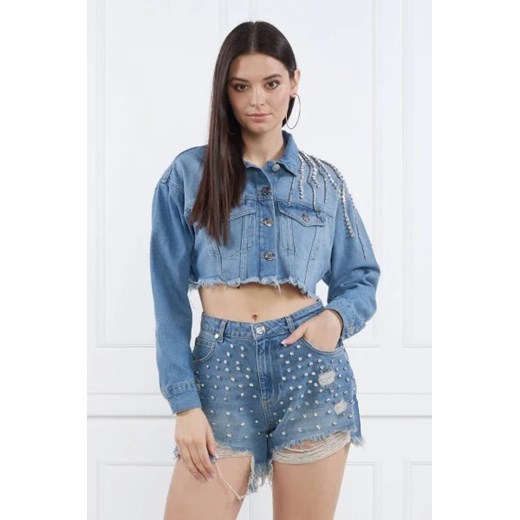 Gaëlle Paris Kurtka jeansowa | Cropped Fit Gaëlle Paris 38 promocja Gomez Fashion Store