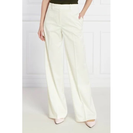 HUGO Spodnie Halenar-1 | Regular Fit | z dodatkiem wełny ze sklepu Gomez Fashion Store w kategorii Spodnie damskie - zdjęcie 172978632