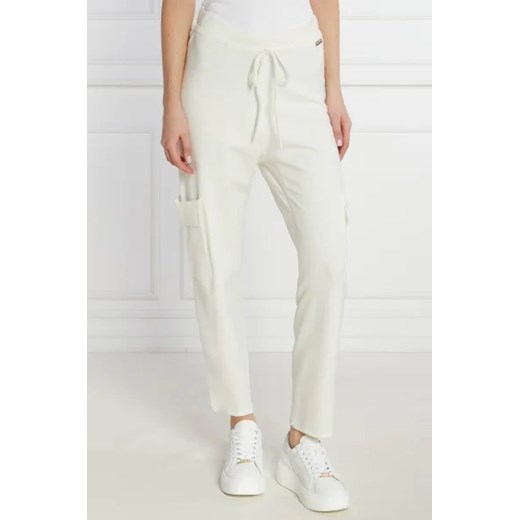 Twinset U&B Spodnie dzianinowe | Straight fit | z dodatkiem wełny ze sklepu Gomez Fashion Store w kategorii Spodnie damskie - zdjęcie 172978881
