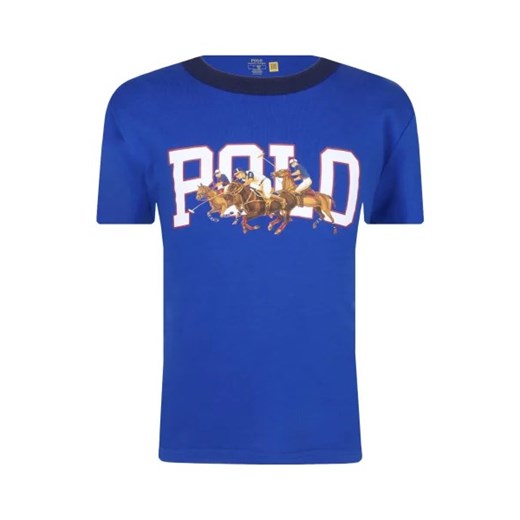 POLO RALPH LAUREN T-shirt RINGR MOD #1 KNIT | Regular Fit ze sklepu Gomez Fashion Store w kategorii T-shirty chłopięce - zdjęcie 172979020