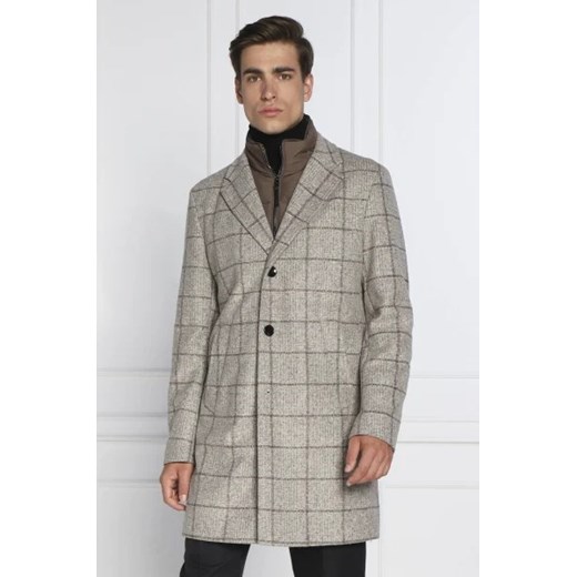 BOSS BLACK Płaszcz H-Hyde-J-Bib-224 | z dodatkiem wełny ze sklepu Gomez Fashion Store w kategorii Płaszcze męskie - zdjęcie 172979121