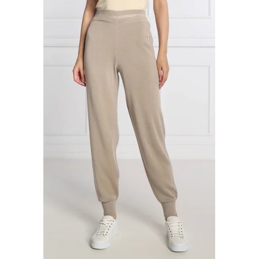 Armani Exchange Spodnie dzianinowe | Regular Fit | z dodatkiem wełny Armani Exchange XS okazyjna cena Gomez Fashion Store