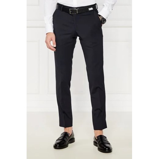 Karl Lagerfeld Wełniane spodnie | Slim Fit ze sklepu Gomez Fashion Store w kategorii Spodnie męskie - zdjęcie 172981002
