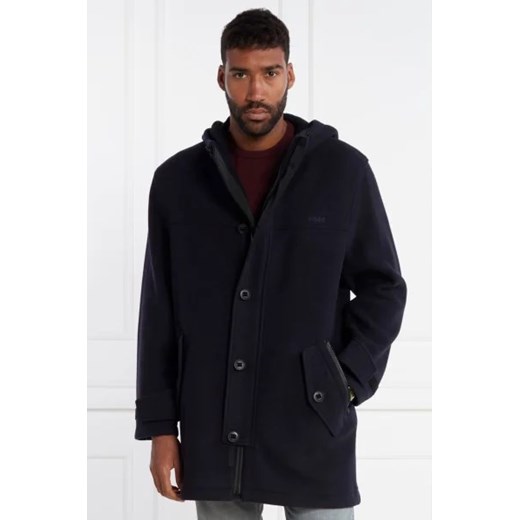 HUGO Wełniany płaszcz Munkon ze sklepu Gomez Fashion Store w kategorii Płaszcze męskie - zdjęcie 172982494