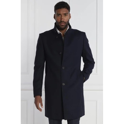 HUGO Wełniany płaszcz Mintrax | z dodatkiem kaszmiru ze sklepu Gomez Fashion Store w kategorii Płaszcze męskie - zdjęcie 172984782