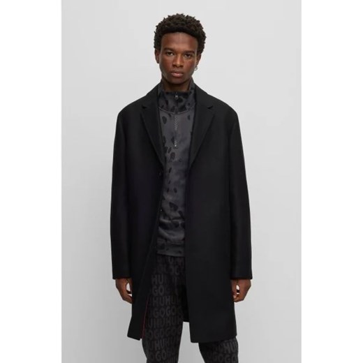 HUGO Wełniany płaszcz malto | z dodatkiem kaszmiru 48 Gomez Fashion Store wyprzedaż