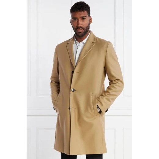HUGO Wełniany płaszcz malto | z dodatkiem kaszmiru ze sklepu Gomez Fashion Store w kategorii Płaszcze męskie - zdjęcie 172985314