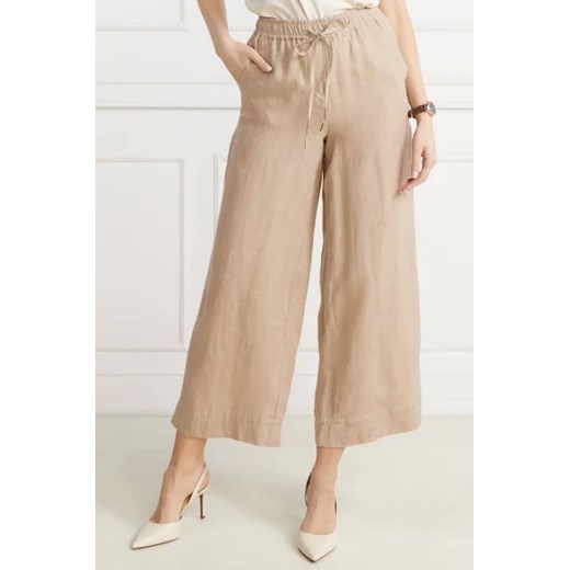 Marella SPORT Lniane spodnie | Loose fit ze sklepu Gomez Fashion Store w kategorii Spodnie damskie - zdjęcie 172987434