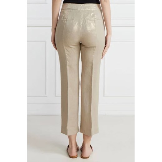 Marella SPORT Lniane spodnie TURBIGO | Regular Fit 36 Gomez Fashion Store wyprzedaż