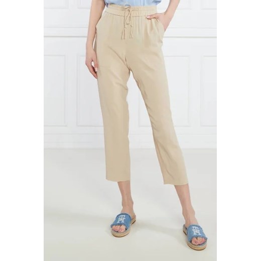 Marella SPORT Spodnie | Regular Fit | z dodatkiem jedwabiu ze sklepu Gomez Fashion Store w kategorii Spodnie damskie - zdjęcie 172989972