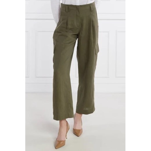 RIANI Lniane spodnie cargo | Loose fit ze sklepu Gomez Fashion Store w kategorii Spodnie damskie - zdjęcie 172990732