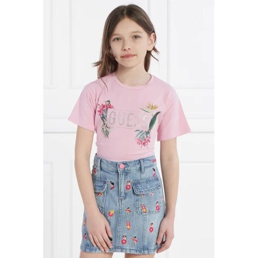Guess T-shirt | Regular Fit ze sklepu Gomez Fashion Store w kategorii Bluzki dziewczęce - zdjęcie 172992214