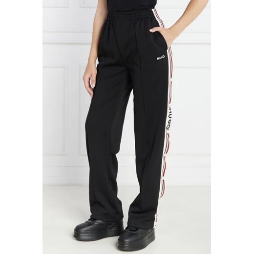HUGO Spodnie dresowe Naluise | Straight fit ze sklepu Gomez Fashion Store w kategorii Spodnie damskie - zdjęcie 172992401