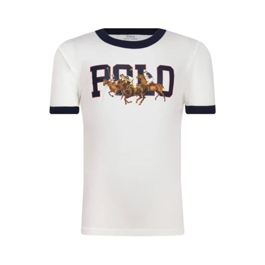 POLO RALPH LAUREN T-shirt RINGR MOD #1 KNIT | Regular Fit Polo Ralph Lauren 110 okazja Gomez Fashion Store
