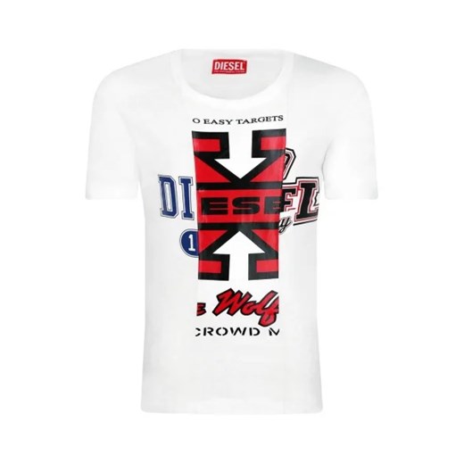 Diesel T-shirt | Regular Fit ze sklepu Gomez Fashion Store w kategorii T-shirty chłopięce - zdjęcie 172995050