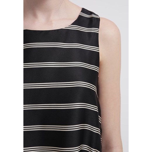 Glamorous Sukienka letnia black/white zalando guziki