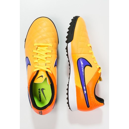 Nike Performance TIEMPO GENIO TF Korki Turfy laser orange/persian violet/total orange/volt zalando  korki
