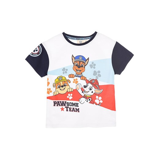 Paw Patrol Koszulka &quot;Paw Patrol&quot; w kolorze biało-granatowym ze sklepu Limango Polska w kategorii T-shirty chłopięce - zdjęcie 172999313