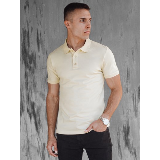 Koszulka męska polo żółta Dstreet PX0606 ze sklepu DSTREET.PL w kategorii T-shirty męskie - zdjęcie 173000330