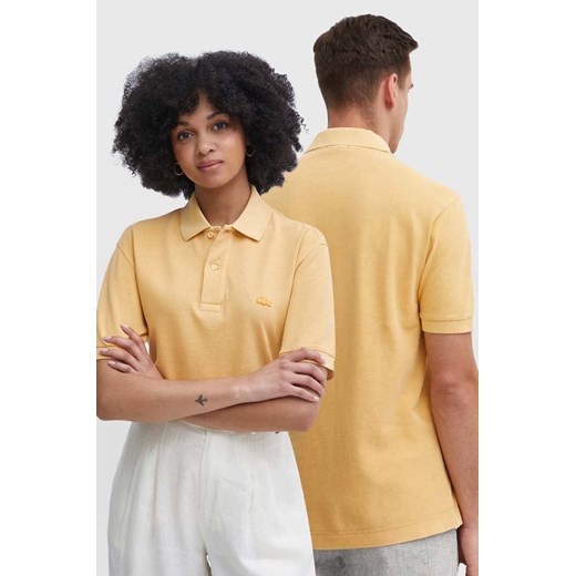 Lacoste polo bawełniane kolor pomarańczowy gładki PH3450 S0I ze sklepu ANSWEAR.com w kategorii T-shirty męskie - zdjęcie 173000370
