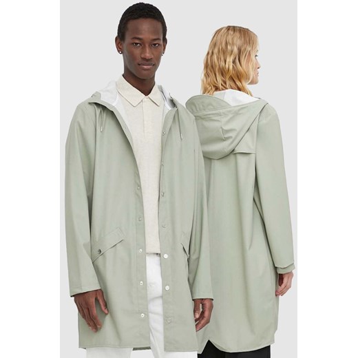 Rains kurtka 12020 Jackets kolor zielony przejściowa ze sklepu ANSWEAR.com w kategorii Kurtki damskie - zdjęcie 173000502