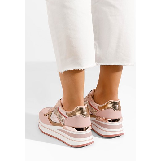 Różowe sneakersy na platformie Camora Zapatos 38 Zapatos