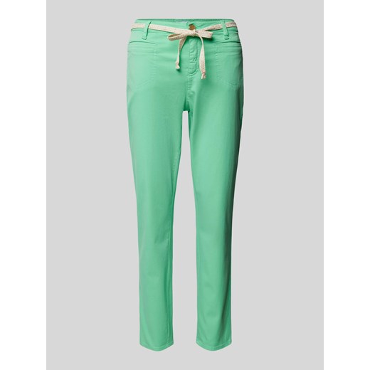Spodnie materiałowe o kroju slim fit w kant model ‘ALISA’ ze sklepu Peek&Cloppenburg  w kategorii Spodnie damskie - zdjęcie 173005201
