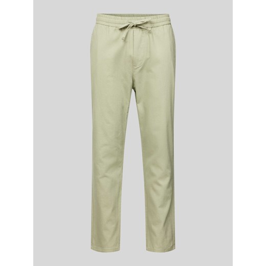 Spodnie o kroju tapered fit z dodatkiem streczu model ‘LINUS’ ze sklepu Peek&Cloppenburg  w kategorii Spodnie męskie - zdjęcie 173005253